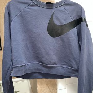 Nike cropped crew neck sweater